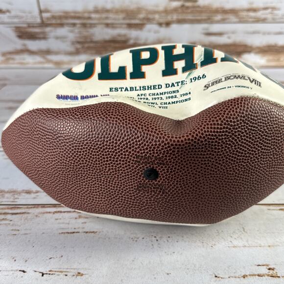 Miami Dolphins Logo Football Super Bowl Seven And Super Bowl Eight - Picture 4 of 4